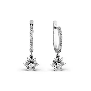 Серьги с бриллиантами Линии Любви