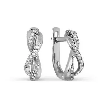 Серьги с бриллиантами Линии Любви