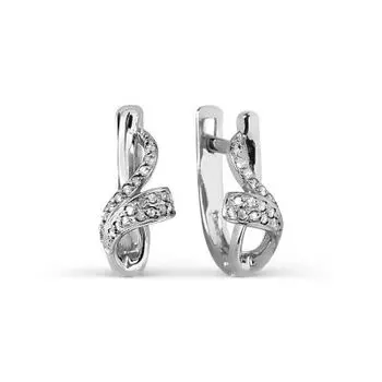 Серьги с бриллиантами Линии Любви