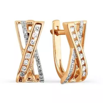 Серьги с бриллиантами Линии Любви