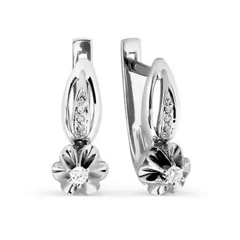 Серьги с бриллиантами Линии Любви