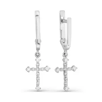 Серьги с бриллиантами Линии Любви