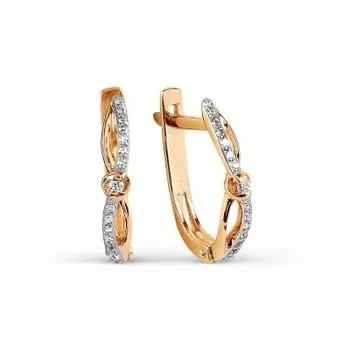 Серьги с бриллиантами Линии Любви