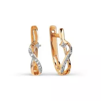 Серьги с бриллиантами Линии Любви