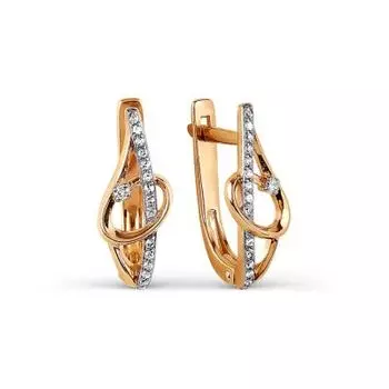 Серьги с бриллиантами Линии Любви