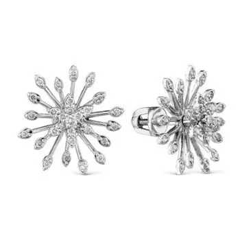 Серьги с бриллиантами Линии Любви