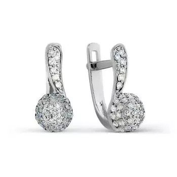 Серьги с бриллиантами Линии Любви