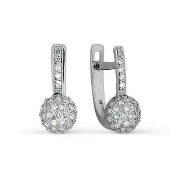 Серьги с бриллиантами Линии Любви