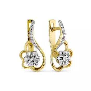 Серьги с бриллиантами Линии Любви