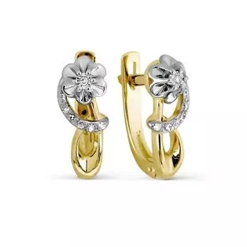 Серьги с бриллиантами Линии Любви