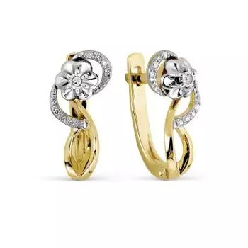 Серьги с бриллиантами Линии Любви