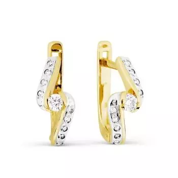 Серьги с бриллиантами Линии Любви