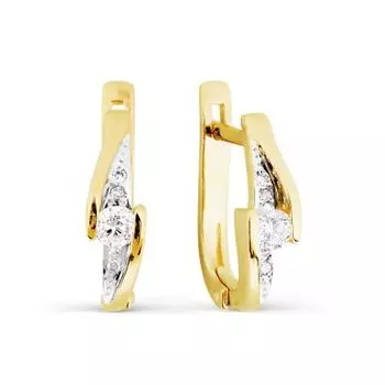 Серьги с бриллиантами Линии Любви