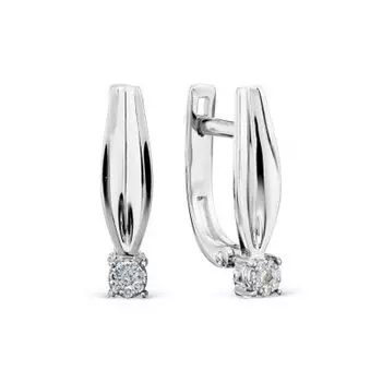 Серьги с бриллиантами Линии Любви