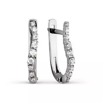 Серьги с бриллиантами Линии Любви