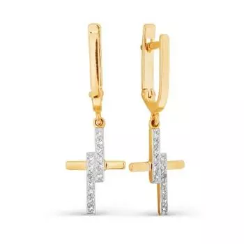 Серьги с бриллиантами Линии Любви