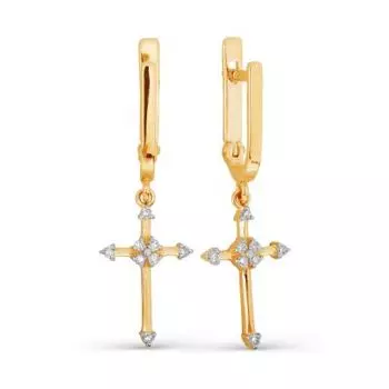 Серьги с бриллиантами Линии Любви