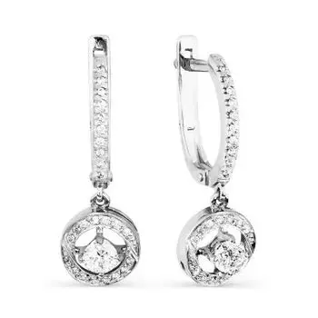 Серьги с бриллиантами Линии Любви