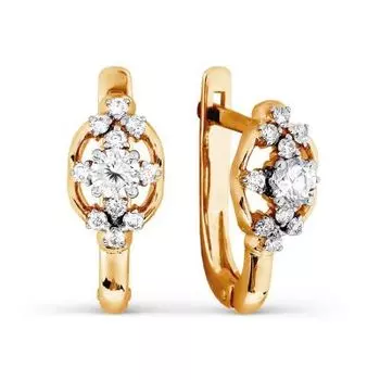 Серьги с бриллиантами Линии Любви