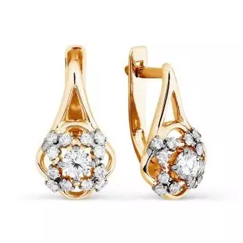 Серьги с бриллиантами Линии Любви