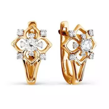 Серьги с бриллиантами Линии Любви