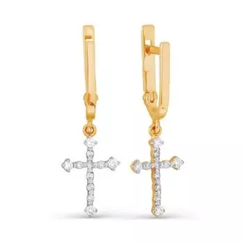 Серьги с бриллиантами Линии Любви