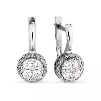 Серьги с бриллиантами Линии Любви