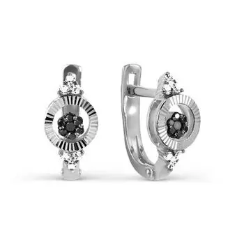 Серьги с бриллиантами Линии Любви