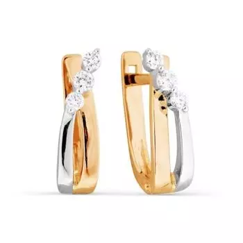 Серьги с бриллиантами Линии Любви
