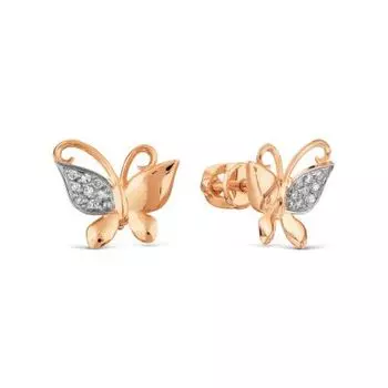 Серьги с бриллиантами Линии Любви