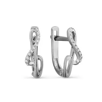 Серьги с бриллиантами Линии Любви