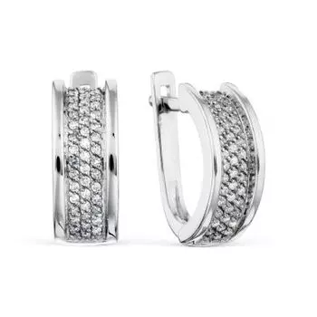 Серьги с бриллиантами Линии Любви