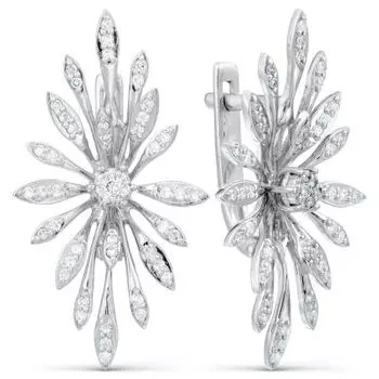 Серьги с бриллиантами Линии Любви