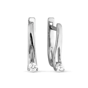 Серьги с бриллиантами Линии Любви