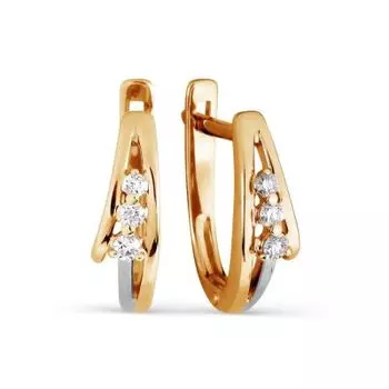 Серьги с бриллиантами Линии Любви