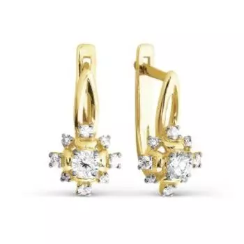 Серьги с бриллиантами Линии Любви