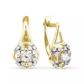 Серьги с бриллиантами Линии Любви