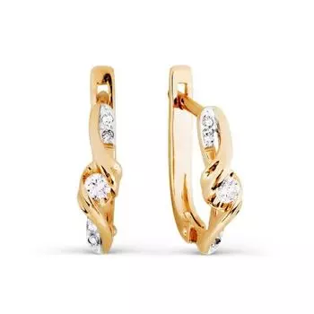 Серьги с бриллиантами Линии Любви