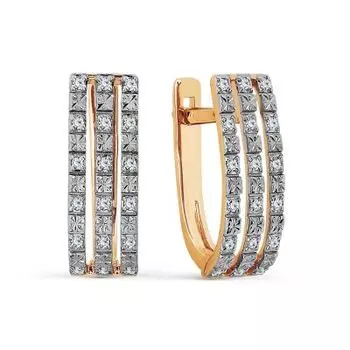 Серьги с бриллиантами Линии Любви