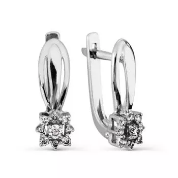 Серьги с бриллиантами Линии Любви