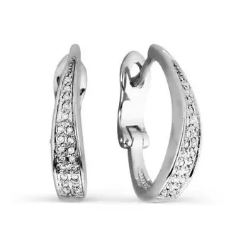 Серьги с бриллиантами Линии Любви