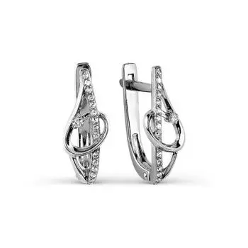 Серьги с бриллиантами Линии Любви