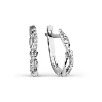 Серьги с бриллиантами Линии Любви