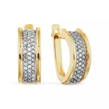 Серьги с бриллиантами Линии Любви