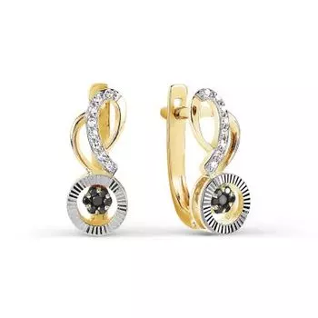 Серьги с бриллиантами Линии Любви