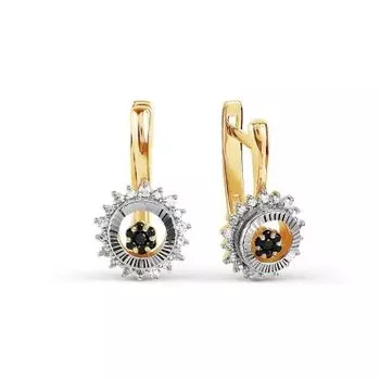 Серьги с бриллиантами Линии Любви