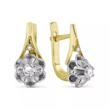 Серьги с бриллиантами Линии Любви