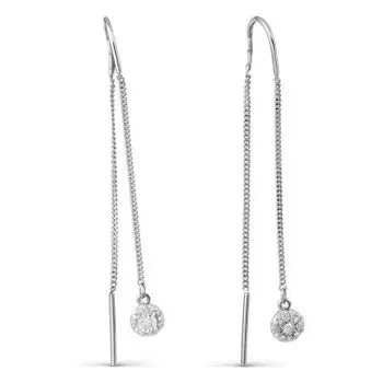 Серьги с бриллиантами Линии Любви