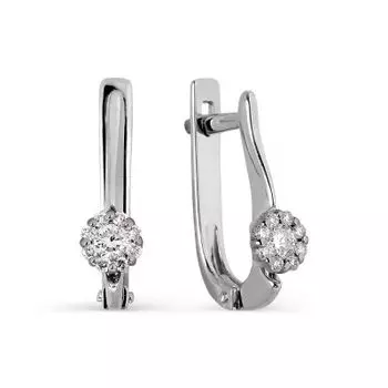 Серьги с бриллиантами Линии Любви