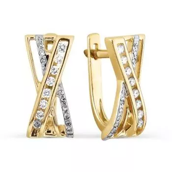 Серьги с бриллиантами Линии Любви